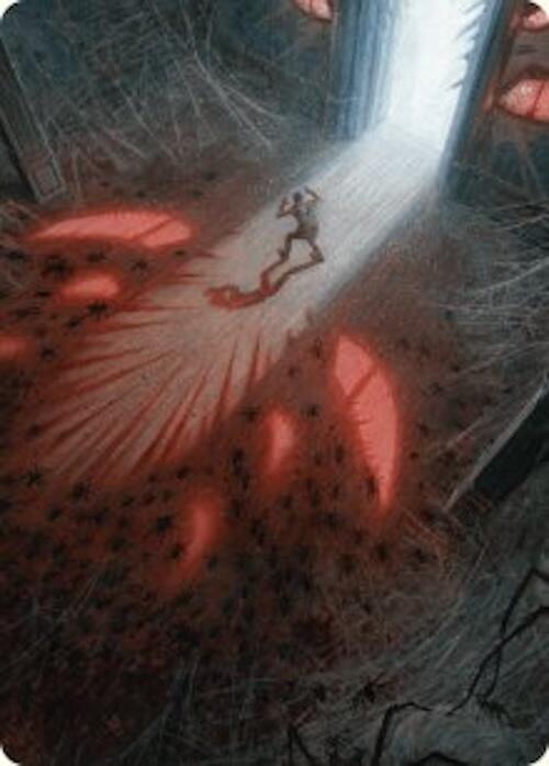 Fear My Authority Art Card [Duskmourn: House of Horror Art Series] Magic: The Gathering