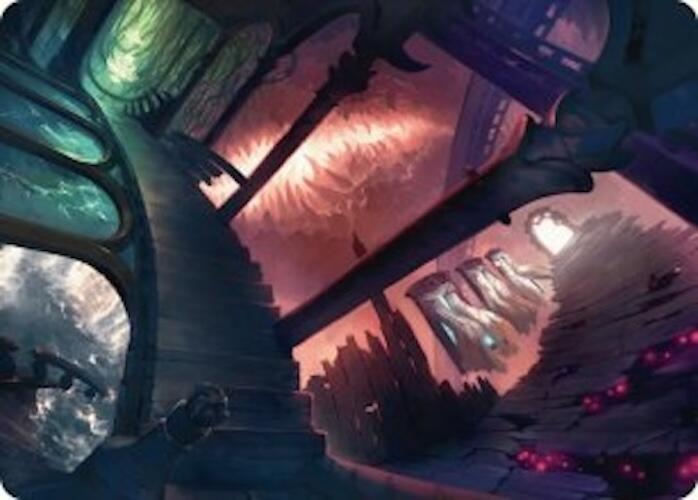 Terramorphic Expanse Art Card [Duskmourn: House of Horror Art Series] Magic: The Gathering