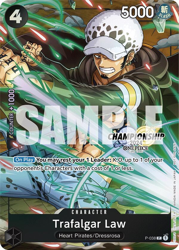 Trafalgar Law (P-038) (CS 2024 Event Pack Finalist) [One Piece Promotion Cards] Bandai