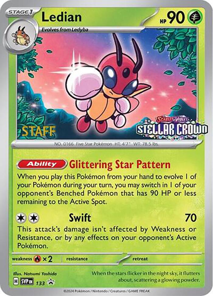 Ledian (133) (Staff Promo) [Scarlet & Violet: Black Star Promos] Pokémon