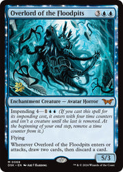 Overlord of the Floodpits [Duskmourn: House of Horror Prerelease Promos] Magic: The Gathering