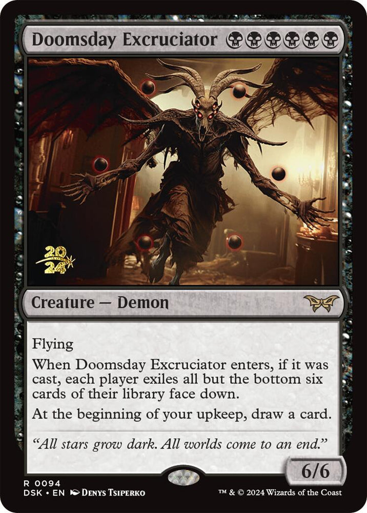 Doomsday Excruciator [Duskmourn: House of Horror Prerelease Promos] Magic: The Gathering