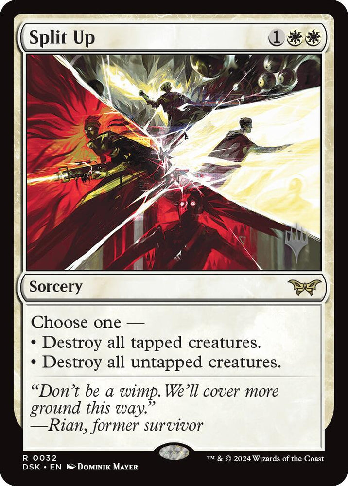 Split Up (Promo Pack) [Duskmourn: House of Horror Promos] Magic: The Gathering