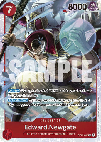 Edward.Newgate [Starter Deck: Red Edward.Newgate] Bandai