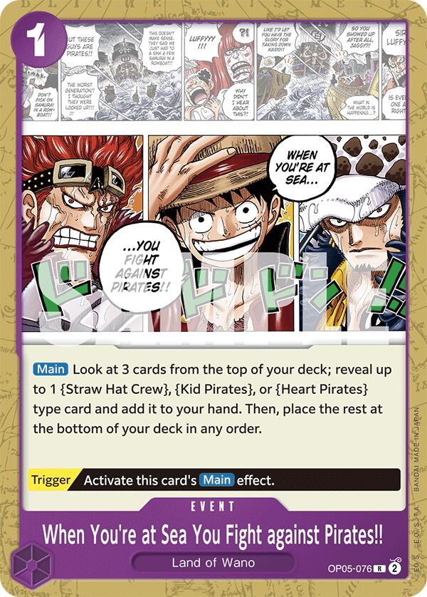 When You're at Sea You Fight against Pirates!! [Starter Deck: PURPLE Monkey.D.Luffy] Bandai