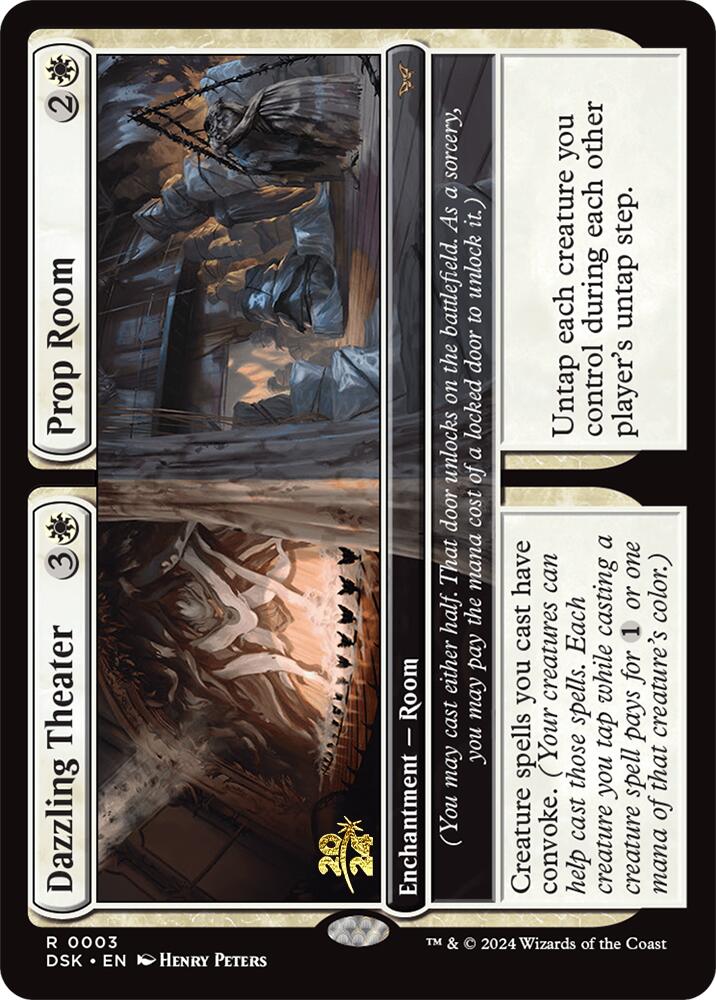 Dazzling Theater // Prop Room [Duskmourn: House of Horror Prerelease Promos] Magic: The Gathering