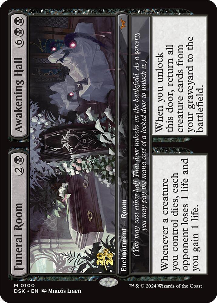 Funeral Room // Awakening Hall [Duskmourn: House of Horror Prerelease Promos] Magic: The Gathering