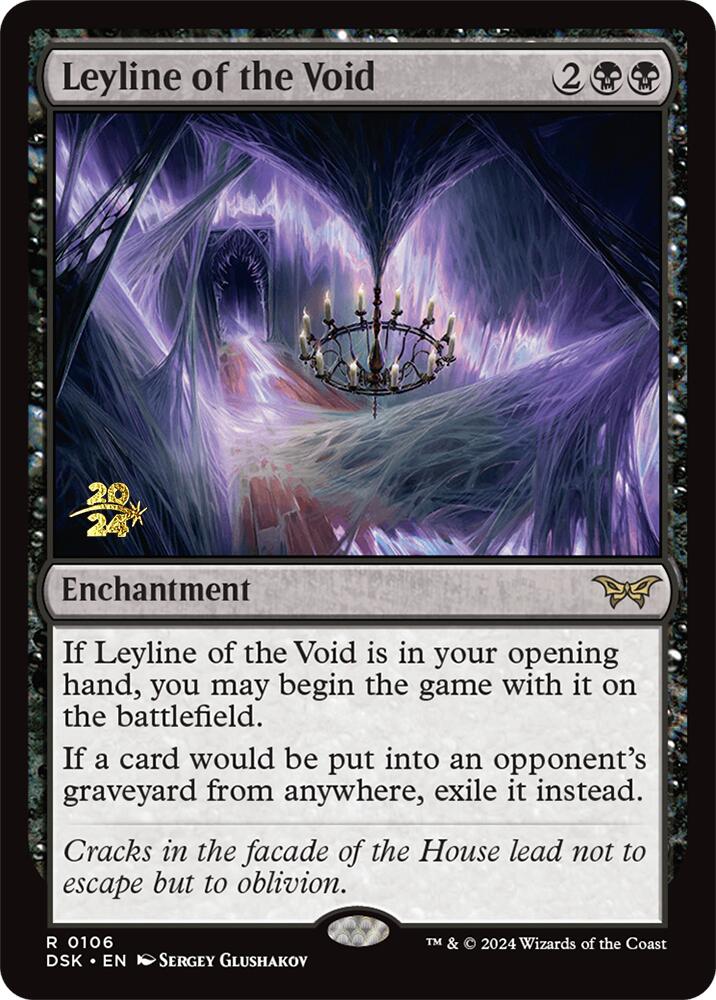 Leyline of the Void (0106) [Duskmourn: House of Horror Prerelease Promos] Magic: The Gathering