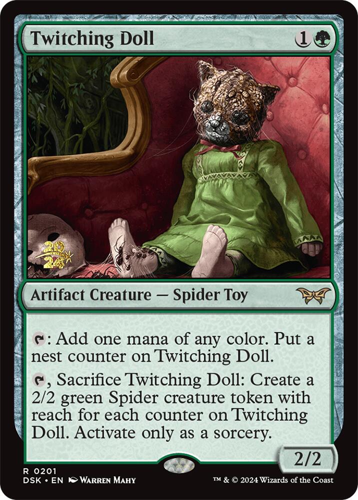Twitching Doll [Duskmourn: House of Horror Prerelease Promos] Magic: The Gathering