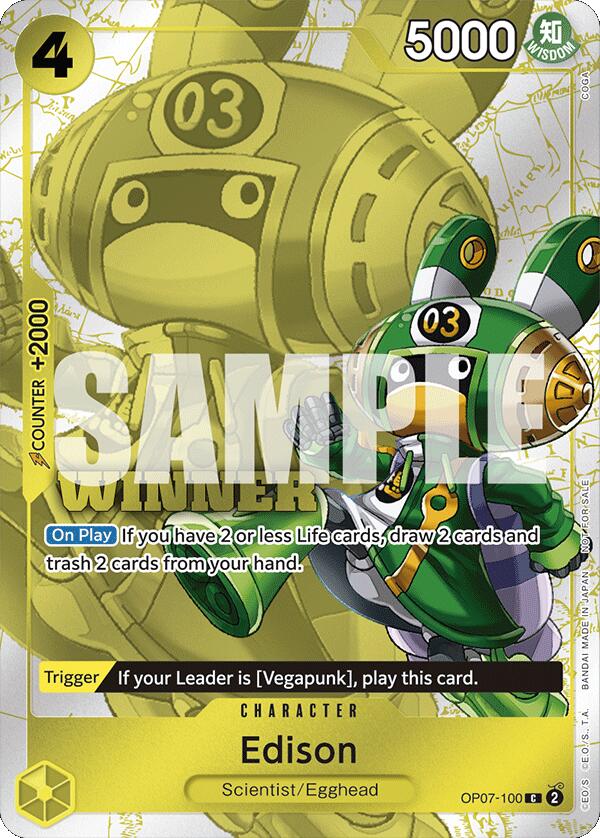 Edison (Winner Pack 2024 Oct.-Dec.) [One Piece Promotion Cards] Bandai