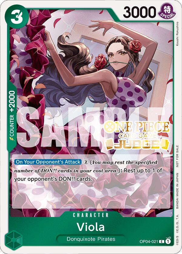 Viola (Judge Pack Vol. 4) [One Piece Promotion Cards] Bandai