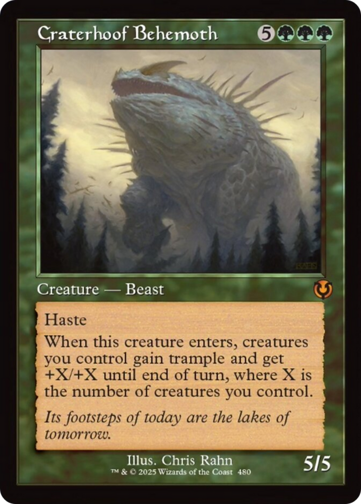Craterhoof Behemoth (Retro Frame) [Innistrad Remastered] Magic: The Gathering