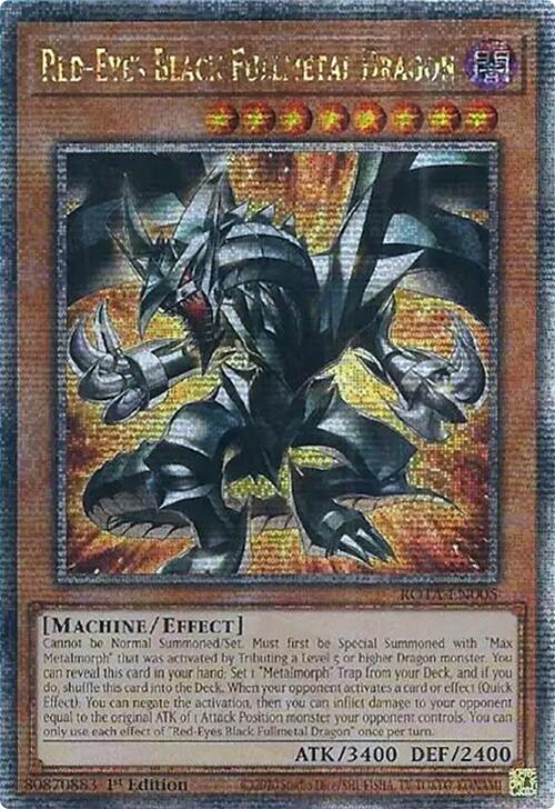 Red-Eyes Black Fullmetal Dragon (Quarter Century Secret Rare) [ROTA-EN005] Quarter Century Secret Rare Yu-Gi-Oh!