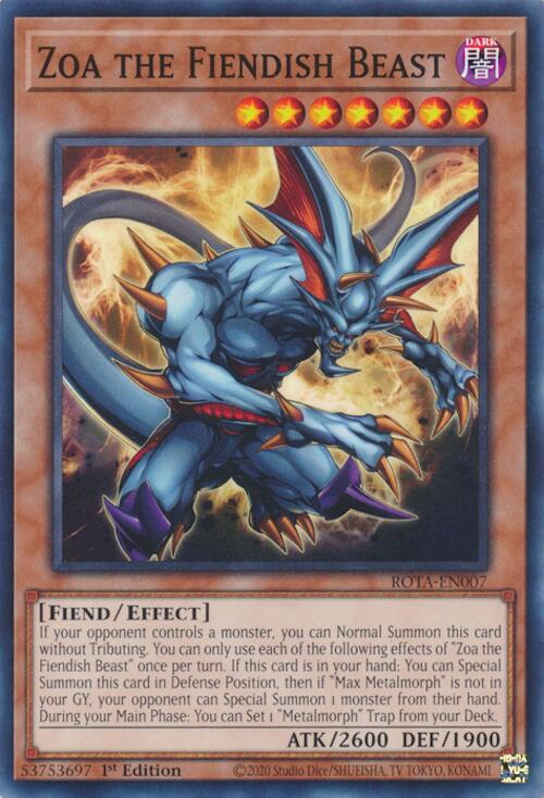 Zoa the Fiendish Beast [ROTA-EN007] Common Yu-Gi-Oh!
