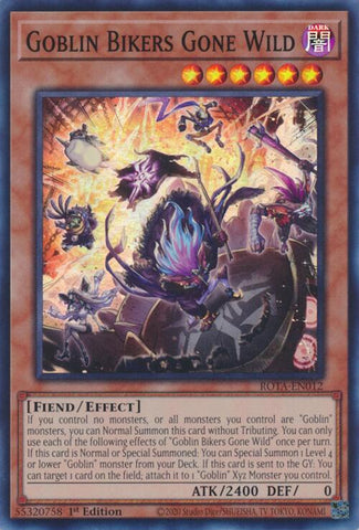 Goblin Bikers Gone Wild [ROTA-EN012] Super Rare Yu-Gi-Oh!