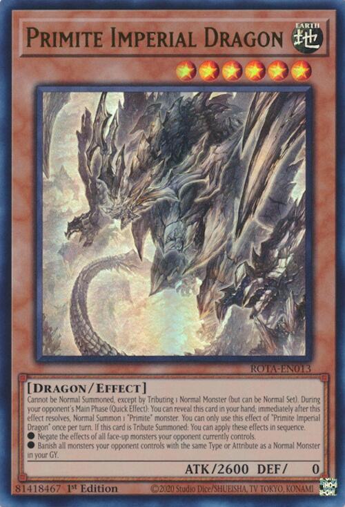 Primite Imperial Dragon [ROTA-EN013] Ultra Rare Yu-Gi-Oh!