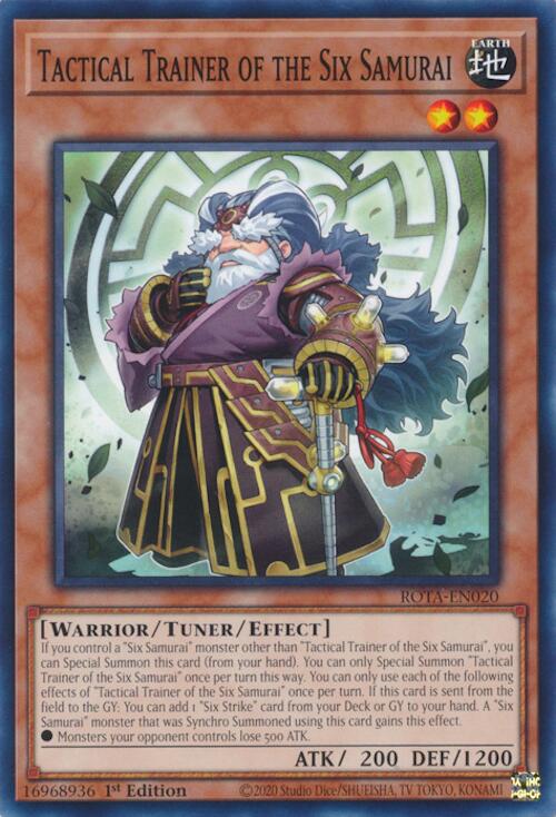 Tactical Trainer of the Six Samurai [ROTA-EN020] Common Yu-Gi-Oh!