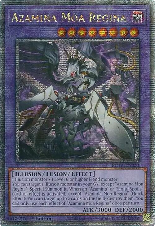 Azamina Moa Regina (Quarter Century Secret Rare) [ROTA-EN033] Quarter Century Secret Rare Yu-Gi-Oh!