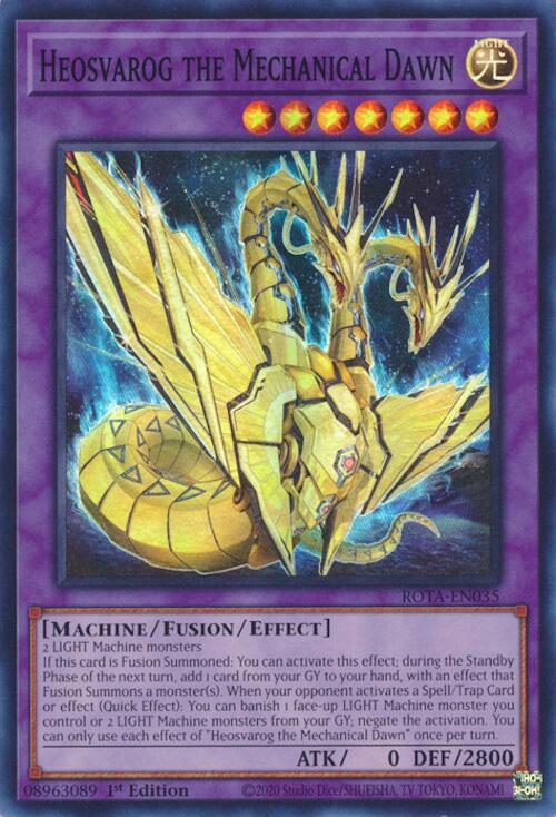 Heosvarog the Mechanical Dawn [ROTA-EN035] Super Rare Yu-Gi-Oh!
