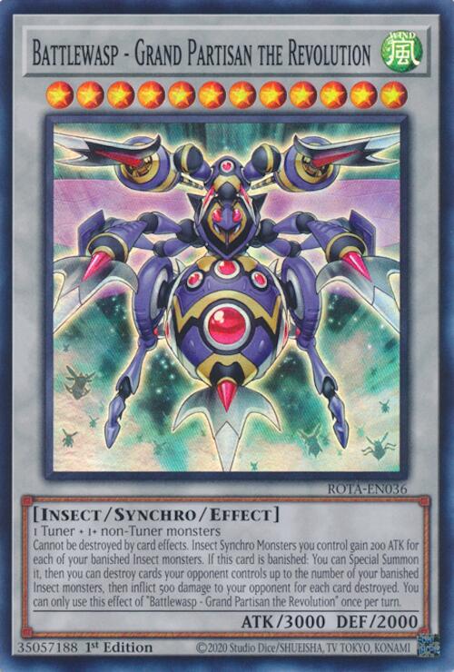 Battlewasp - Grand Partisan the Revolution [ROTA-EN036] Super Rare Yu-Gi-Oh!