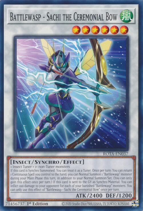 Battlewasp - Sachi the Ceremonial Bow [ROTA-EN037] Common Yu-Gi-Oh!