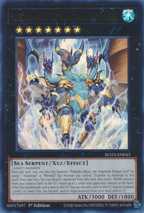 Poseidra Abyss, the Atlantean Dragon Lord [ROTA-EN043] Ultra Rare Yu-Gi-Oh!