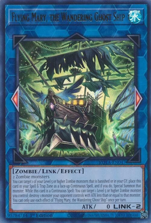 Flying Mary, the Wandering Ghost Ship [ROTA-EN047] Ultra Rare Yu-Gi-Oh!