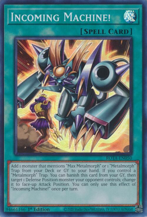 Incoming Machine! [ROTA-EN050] Super Rare Yu-Gi-Oh!