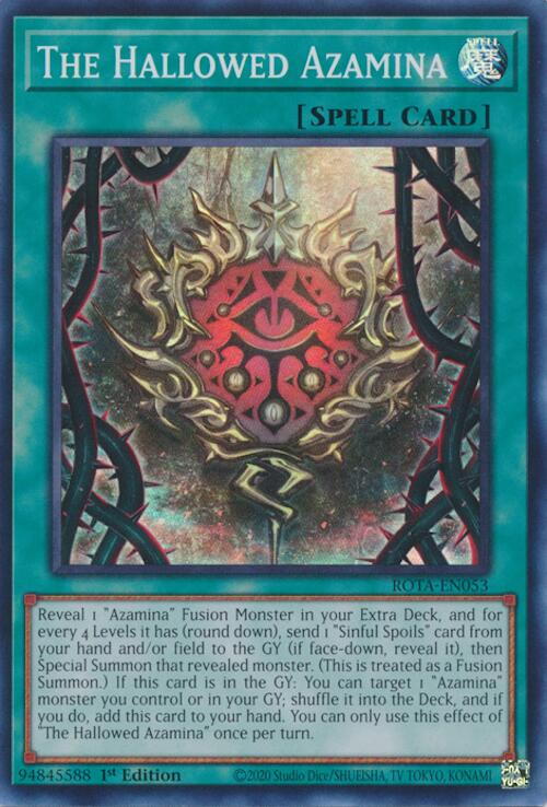 The Hallowed Azamina [ROTA-EN053] Super Rare Yu-Gi-Oh!