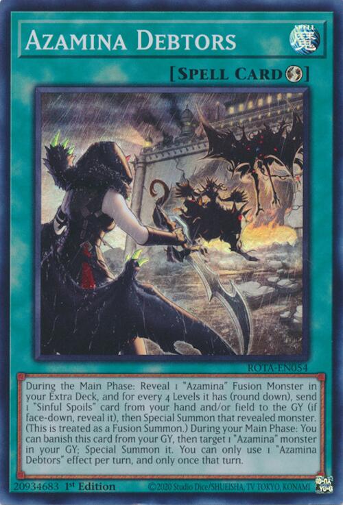 Azamina Debtors [ROTA-EN054] Super Rare Yu-Gi-Oh!