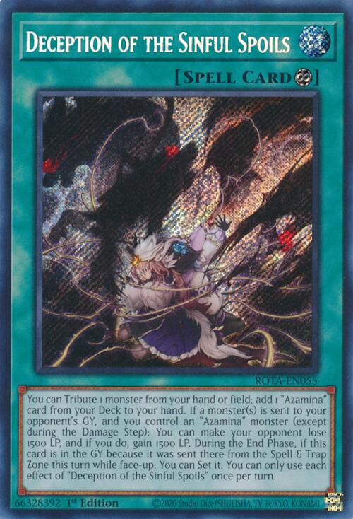 Deception of the Sinful Spoils [ROTA-EN055] Secret Rare Yu-Gi-Oh!