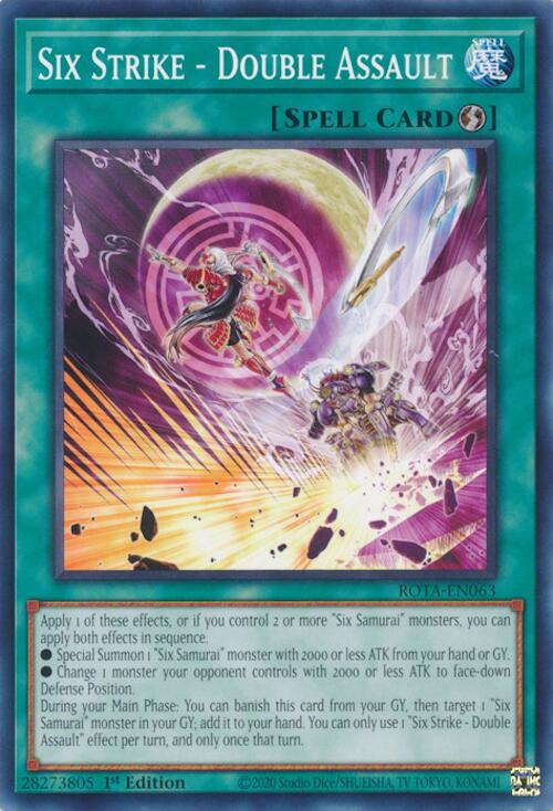 Six Strike - Double Assault [ROTA-EN063] Common Yu-Gi-Oh!