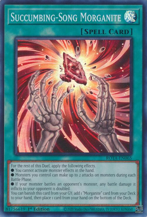 Succumbing-Song Morganite [ROTA-EN065] Super Rare Yu-Gi-Oh!