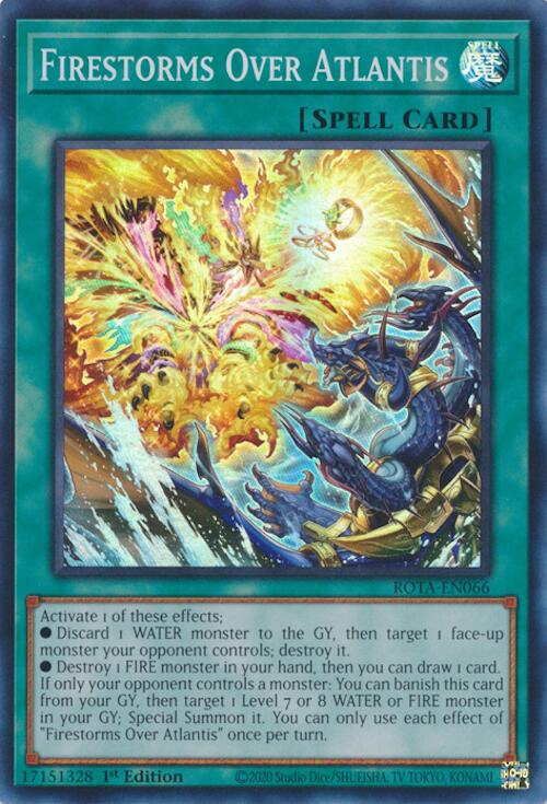 Firestorms Over Atlantis [ROTA-EN066] Super Rare Yu-Gi-Oh!