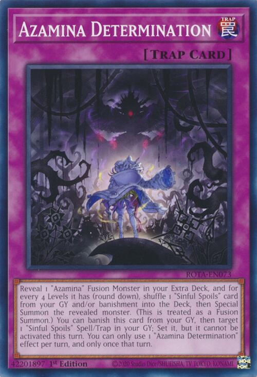 Azamina Determination [ROTA-EN073] Common Yu-Gi-Oh!