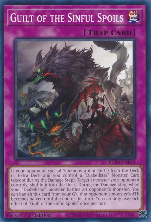 Guilt of the Sinful Spoils [ROTA-EN074] Common Yu-Gi-Oh!