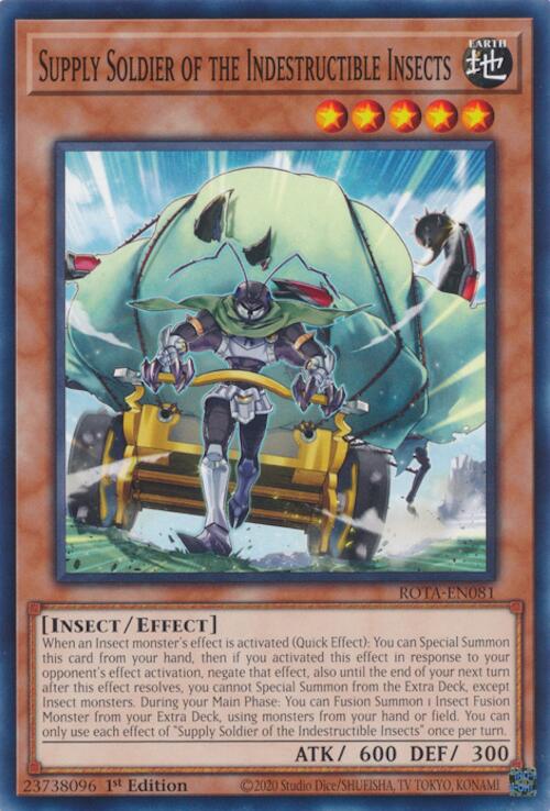 Supply Soldier of the Indestructible Insects [ROTA-EN081] Common Yu-Gi-Oh!