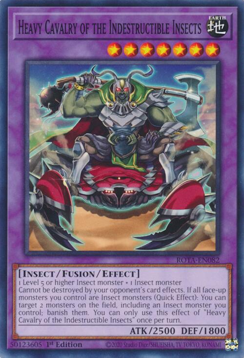 Heavy Cavalry of the Indestructible Insects [ROTA-EN082] Common Yu-Gi-Oh!