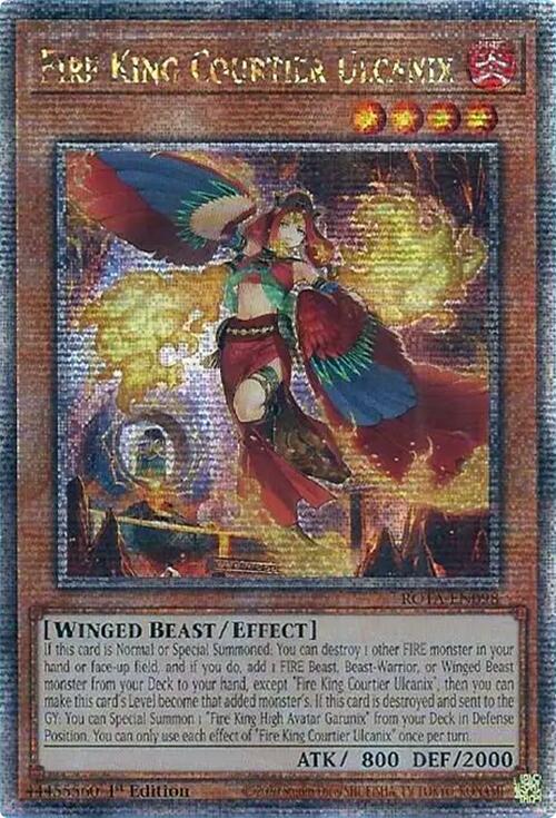 Fire King Courtier Ulcanix (Quarter Century Secret Rare) [ROTA-EN098] Quarter Century Secret Rare Yu-Gi-Oh!