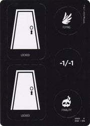 Punch Card Token (1 // 2) [Duskmourn: House of Horror Tokens] Magic: The Gathering