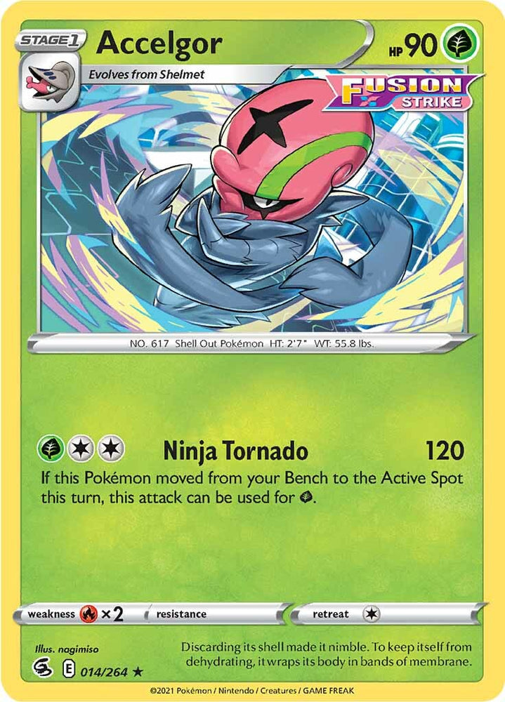 Accelgor (014/264) [Sword & Shield: Fusion Strike] Pokémon