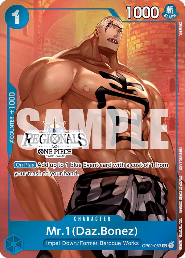 Mr.1 (Daz.Bonez) (Online Regional 2024 Vol. 3) [One Piece Promotion Cards] Bandai