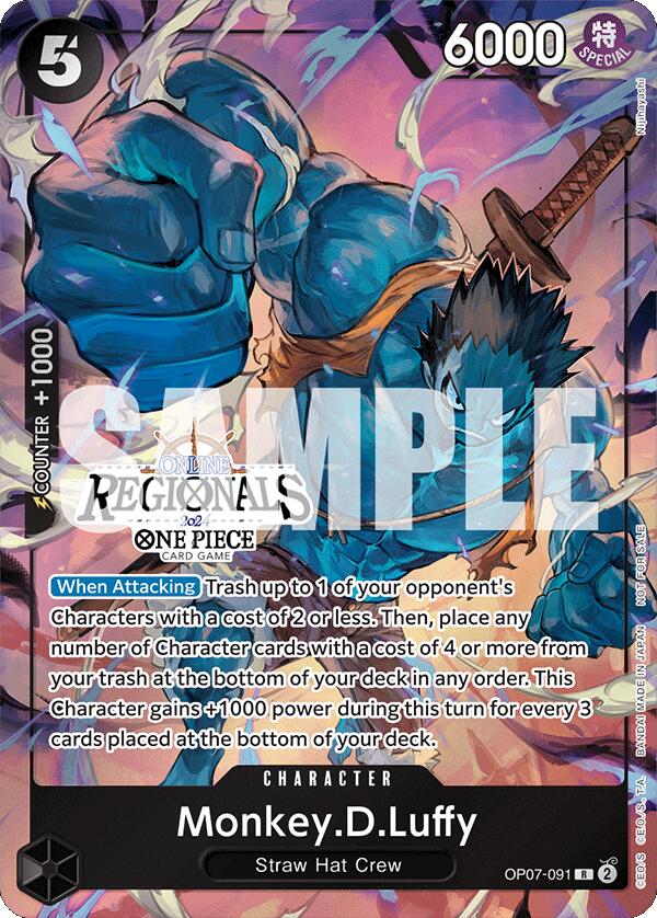 Monkey.D.Luffy (Online Regional 2024 Vol. 3) [One Piece Promotion Cards] Bandai