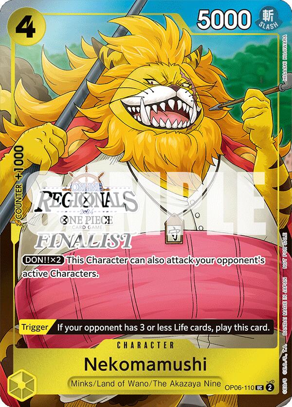 Nekomamushi (Online Regional 2024 Vol. 3) [Finalist] [One Piece Promotion Cards] Bandai