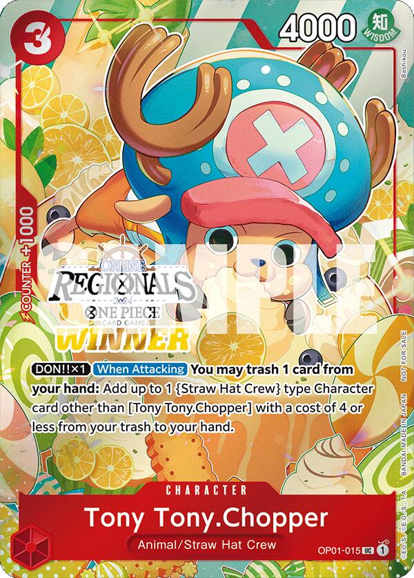 Tony Tony.Chopper (Online Regional 2024 Vol. 3) [Winner] [One Piece Promotion Cards] Bandai