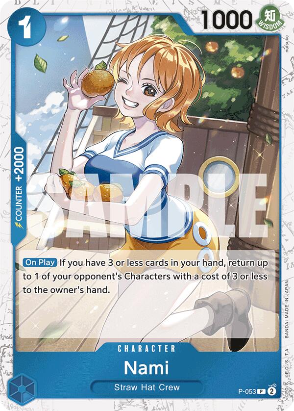 Nami (P-053) (Jolly Roger Foil) [Premium Booster -The Best-] Bandai