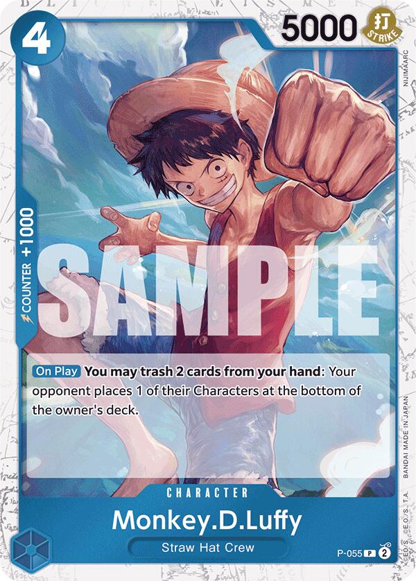 Monkey.D.Luffy (P-055) (Jolly Roger Foil) [Premium Booster -The Best-] Bandai