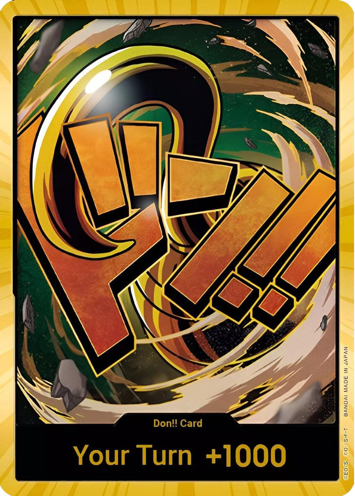 DON!! Card (Crocodile) (Gold) [Premium Booster -The Best-] Bandai