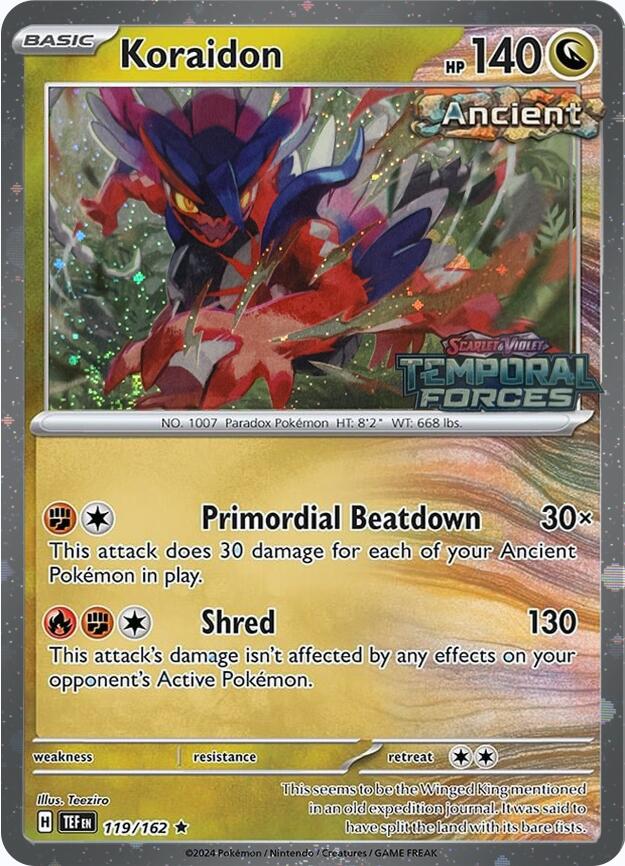 Koraidon (119/162) (European Promo) [Miscellaneous Cards] Pokémon