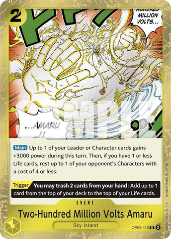 Two-Hundred Million Volts Amaru (Jolly Roger Foil) [Premium Booster -The Best-] Bandai